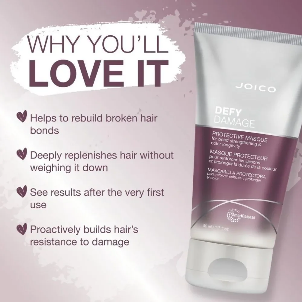 $6❤️‍🔥 Joico Defy Damage Protective Masque Travel Size NEW Mask Hair - Picture 3 of 7